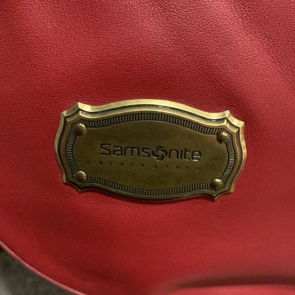 NWOT Samsonite black label leather expandable hobo - Picture 2 of 11